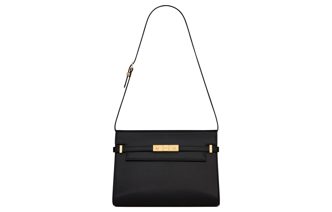

Сумка женская Saint Laurent Manhattan кожаная, чёрный