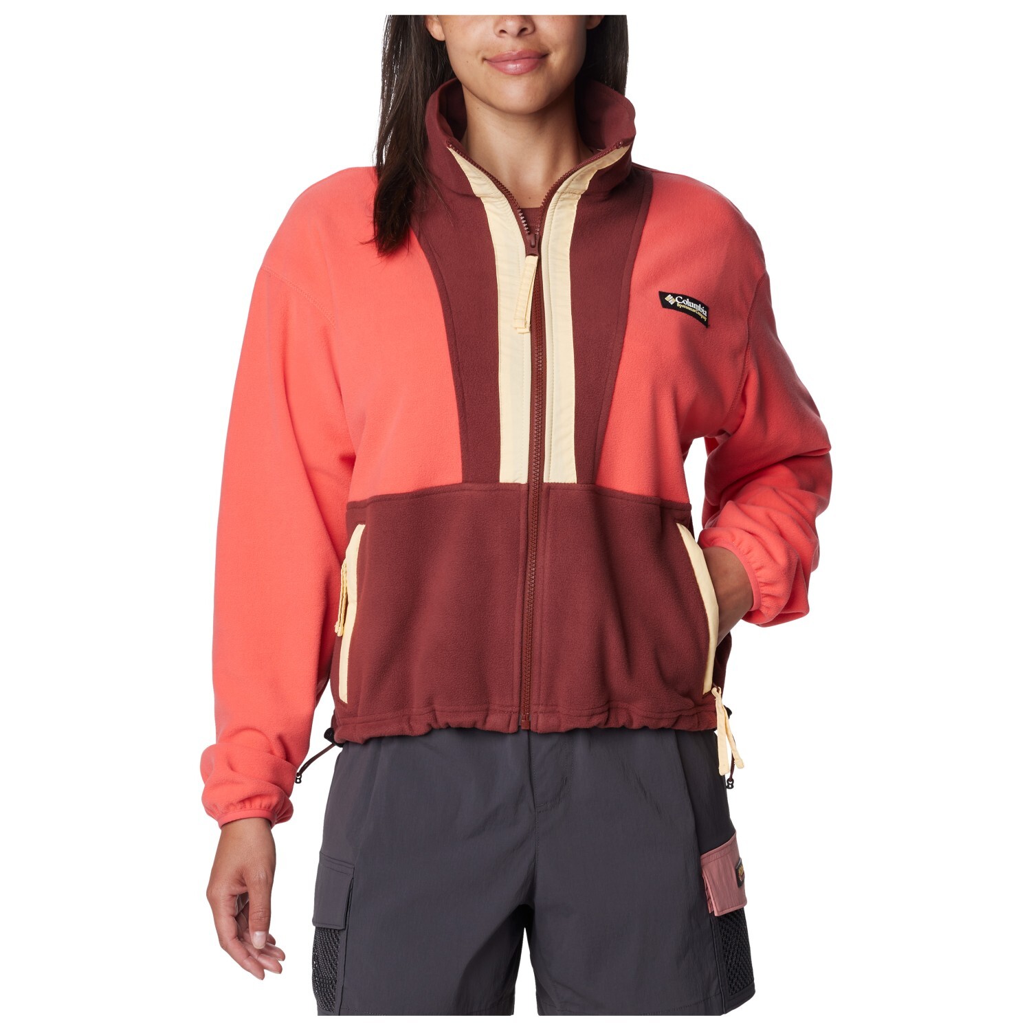 

Флисовая жилетка Columbia Women's Back Bowl Fleece, цвет Juicy/Spice/Sunkissed