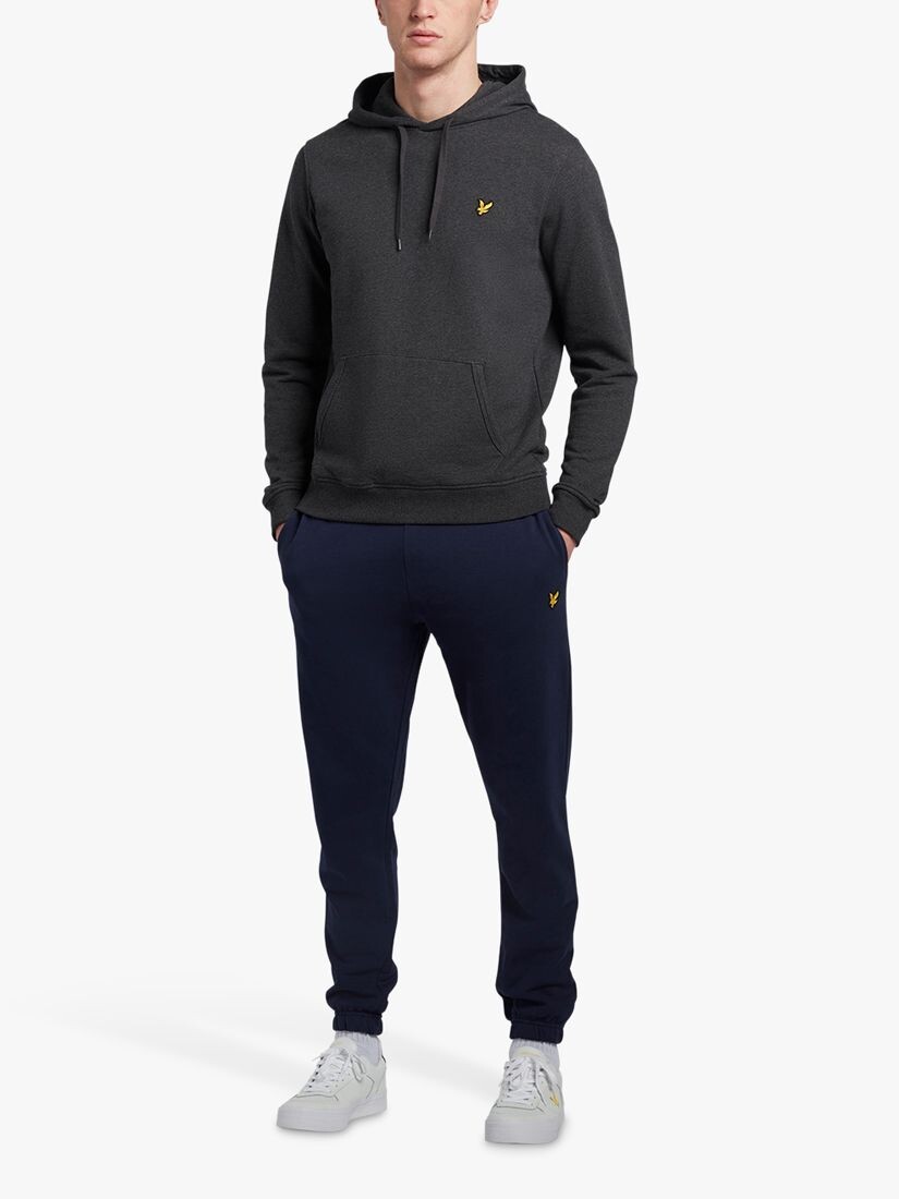 цена Пуловер с капюшоном Lyle & Scott, уголь мергель