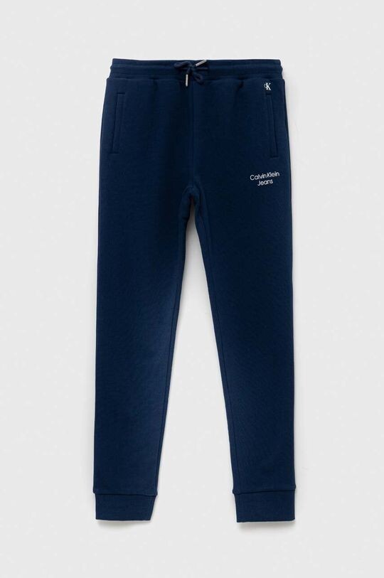 

Детские спортивные штаны Calvin Klein Jeans, темно-синий