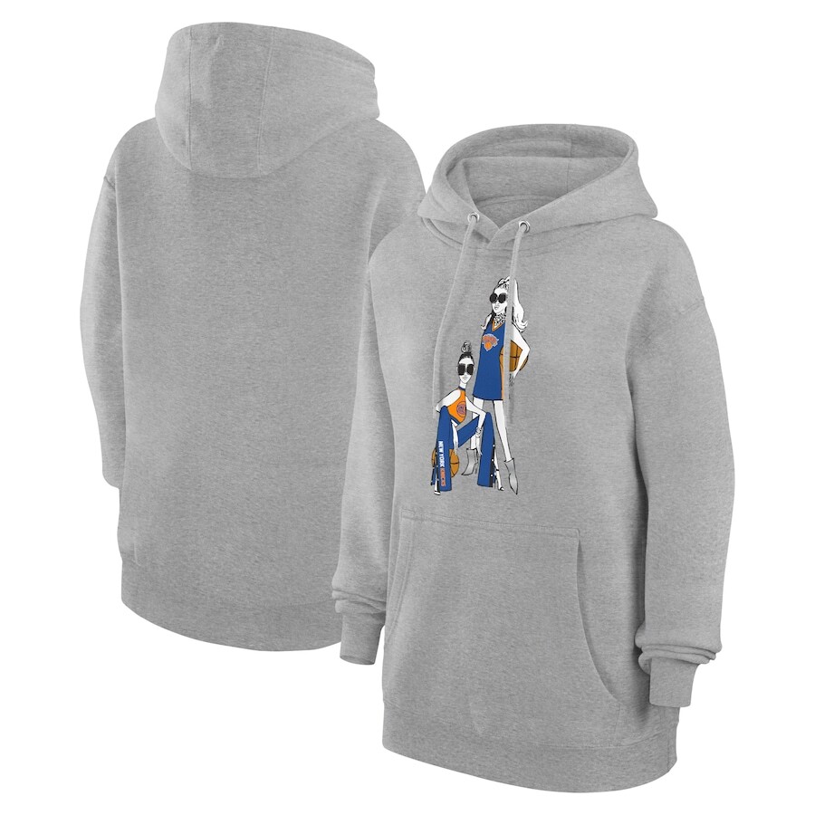 

Пуловер с капюшоном G-III 4Her by Carl Banks New York Knicks, серый