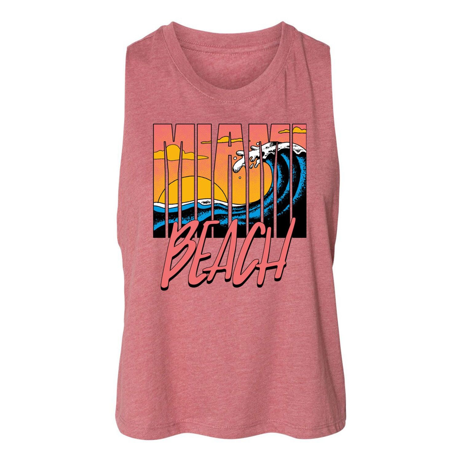 

Майка с рисунком Racerback для юниоров Miami Beach Licensed Character, розовый