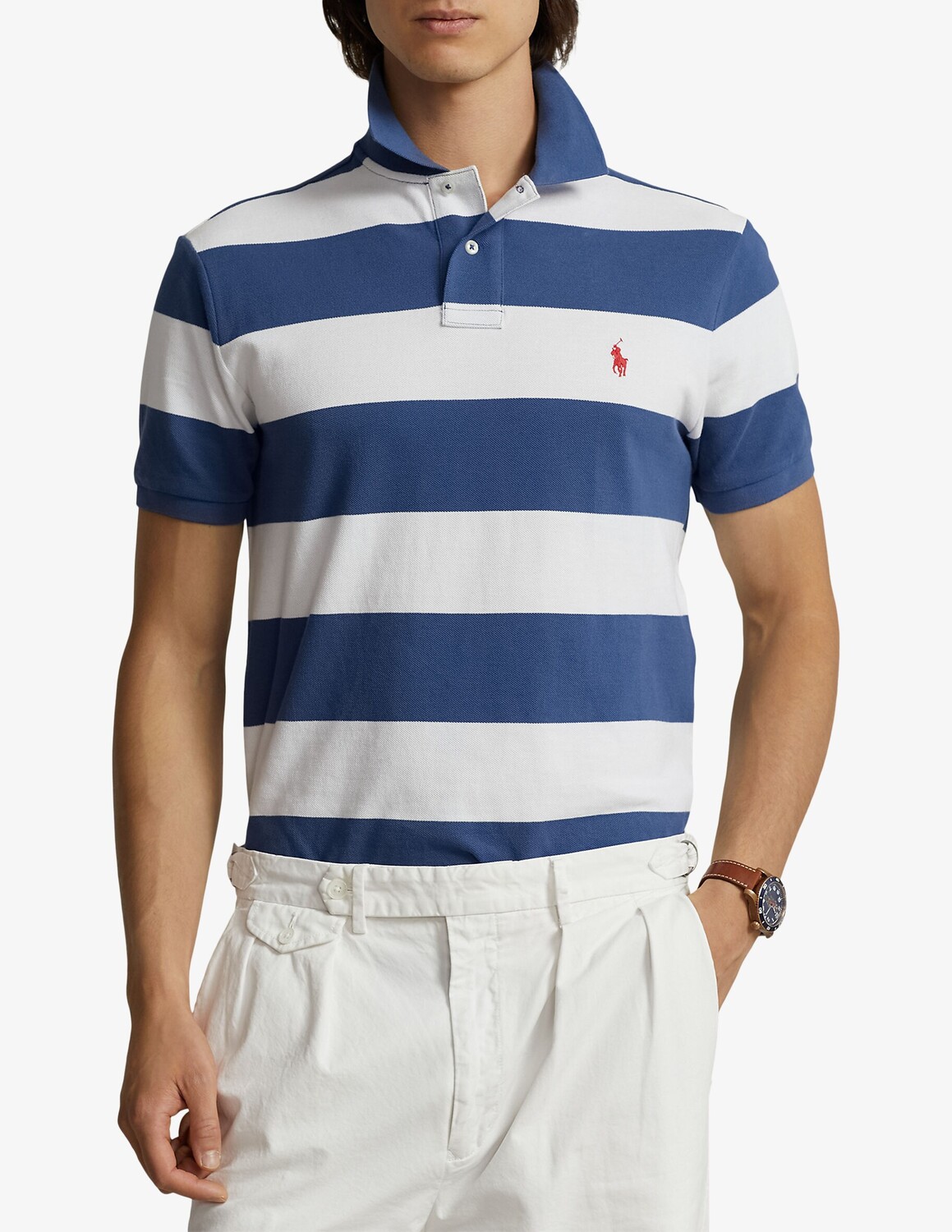 

Поло в полоску Ralph Lauren, синий