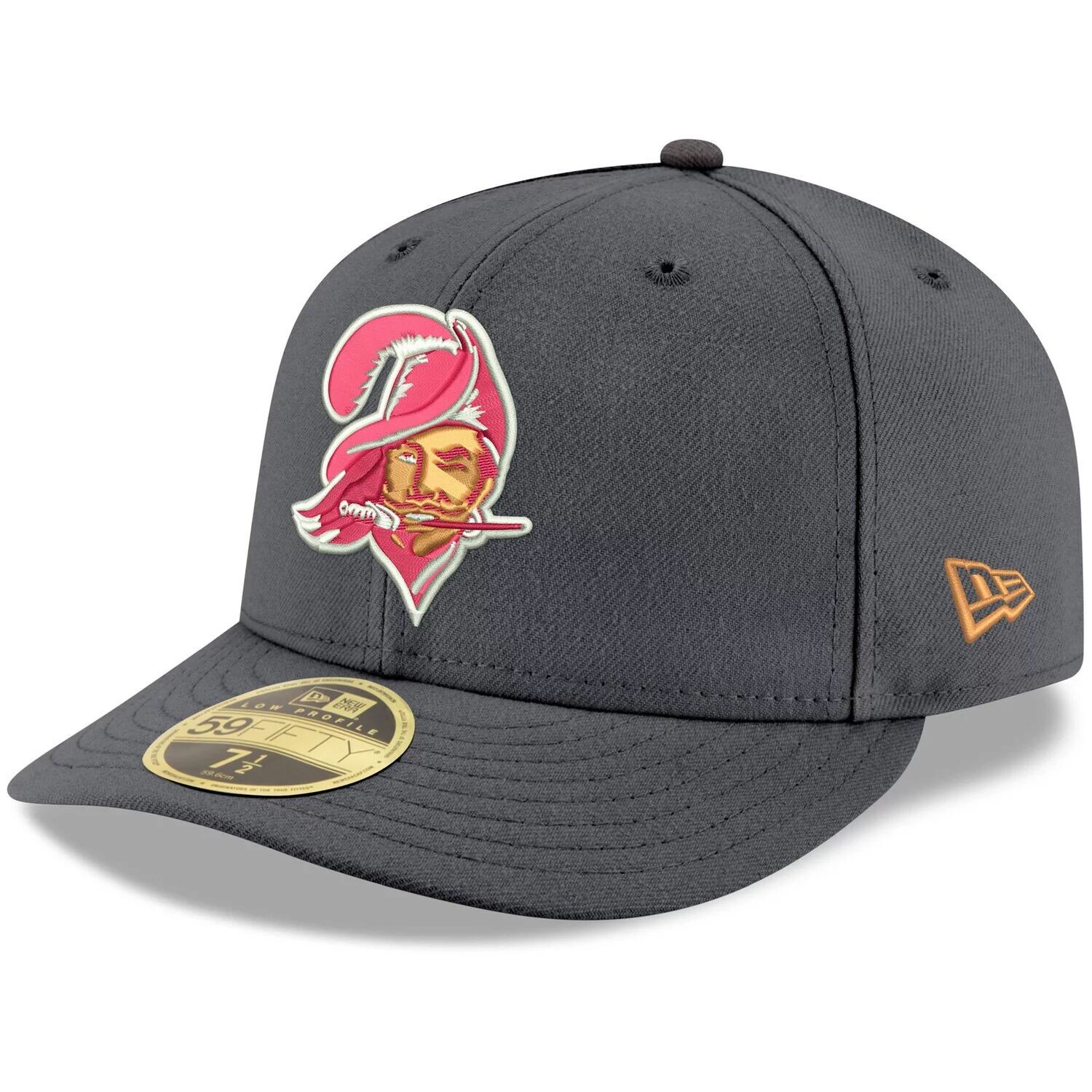 

Мужская шляпа New Era Graphite Tampa Bay Buccaneers с логотипом Storm II Low Profile 59FIFTY
