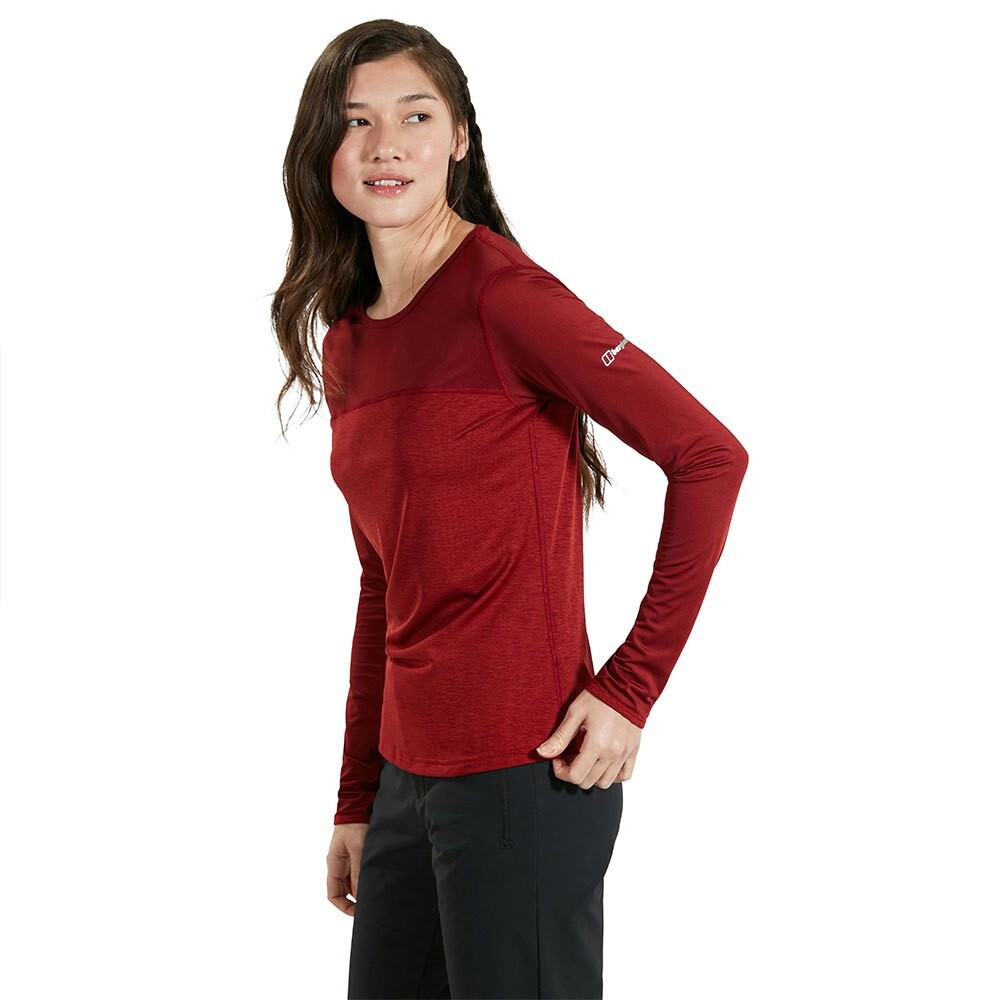

Базовый слой с длинным рукавом Berghaus Voyager Tech, красный