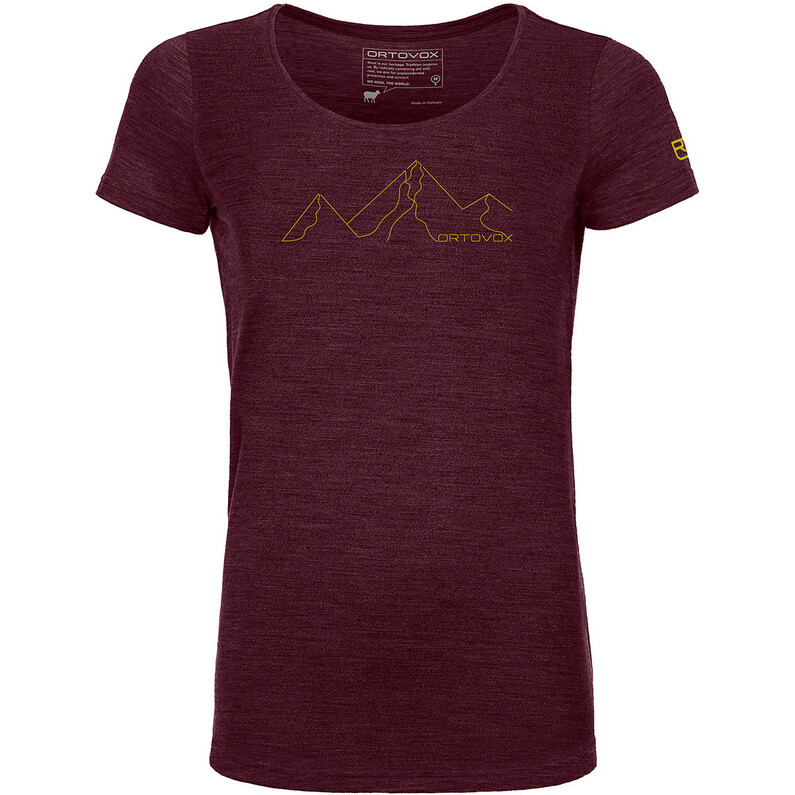 

Женская футболка 150 Cool Mountain Face Ortovox, фиолетовый
