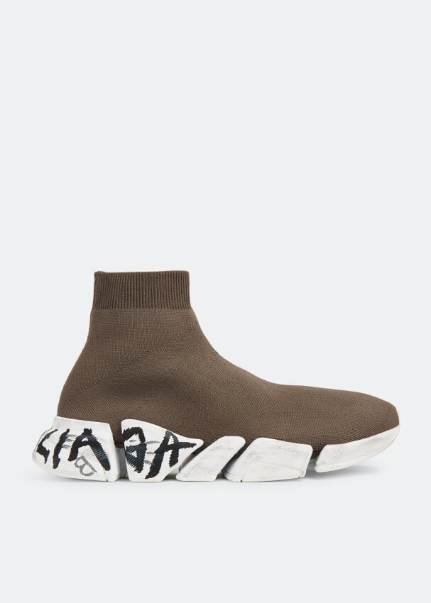 

Кроссовки Balenciaga Speed 2.0, коричневый