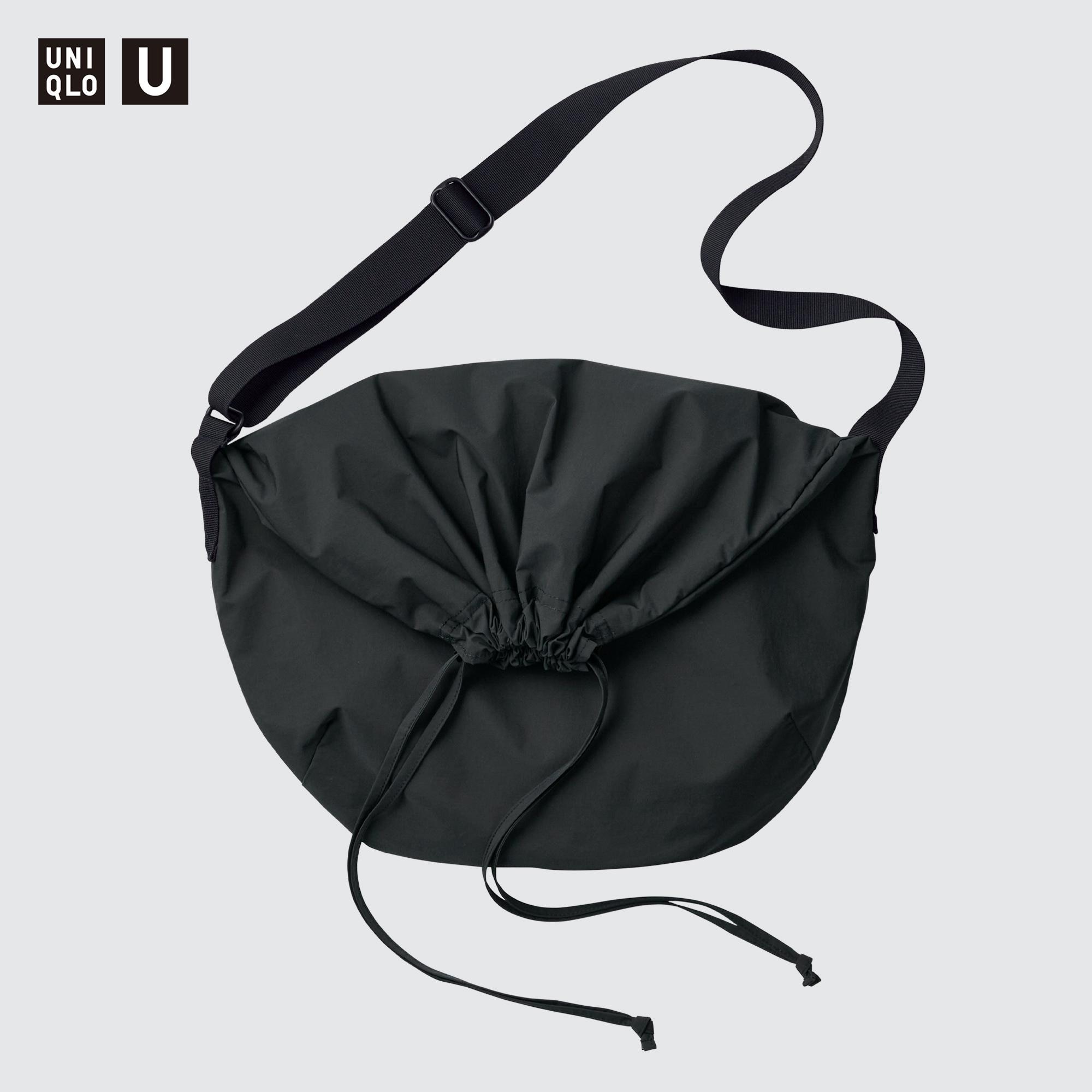 Сумка Uniqlo с кулиской, черный маленькая сумка uniqlo черный