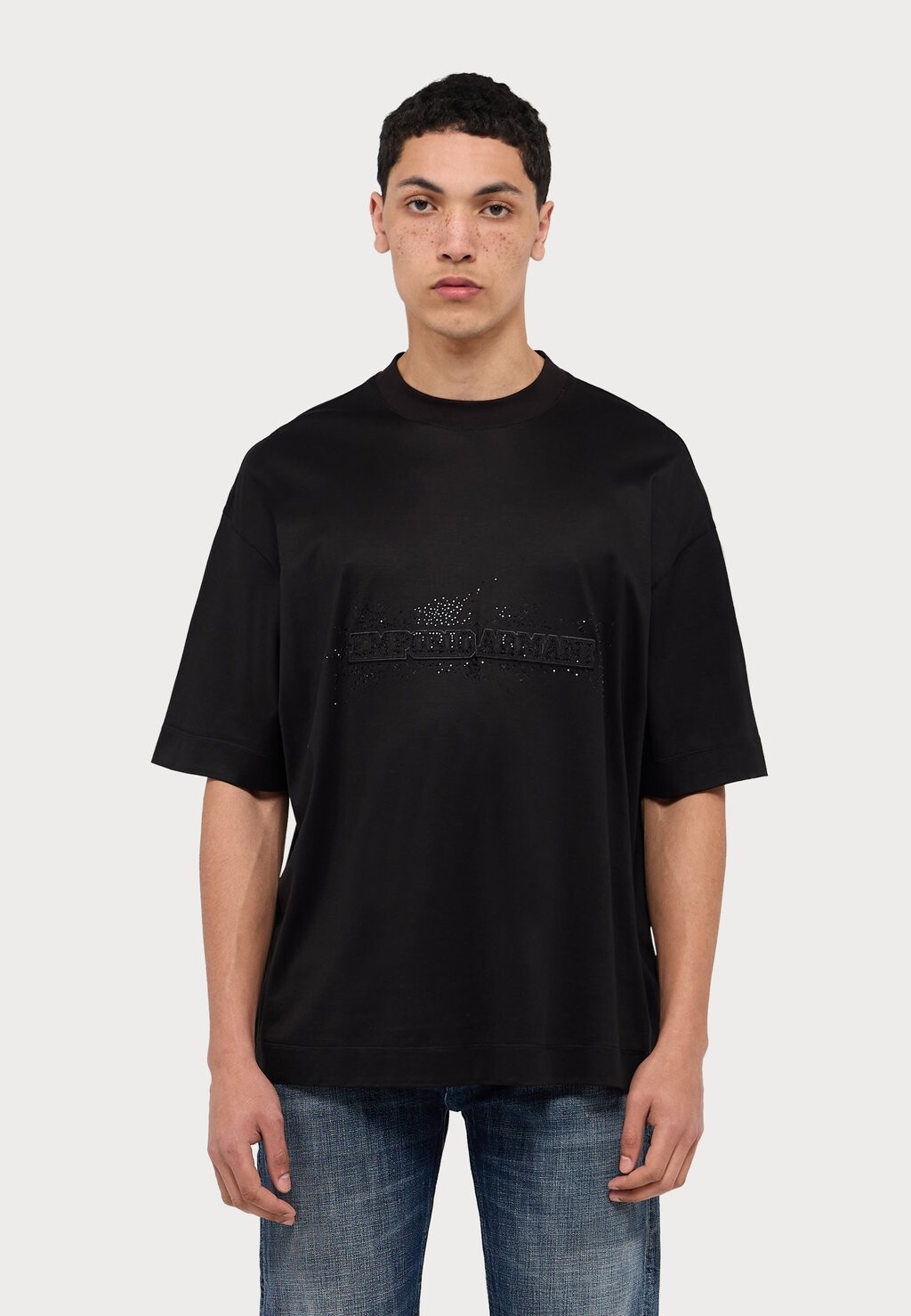 

Футболка с принтом Emporio Armani, черный