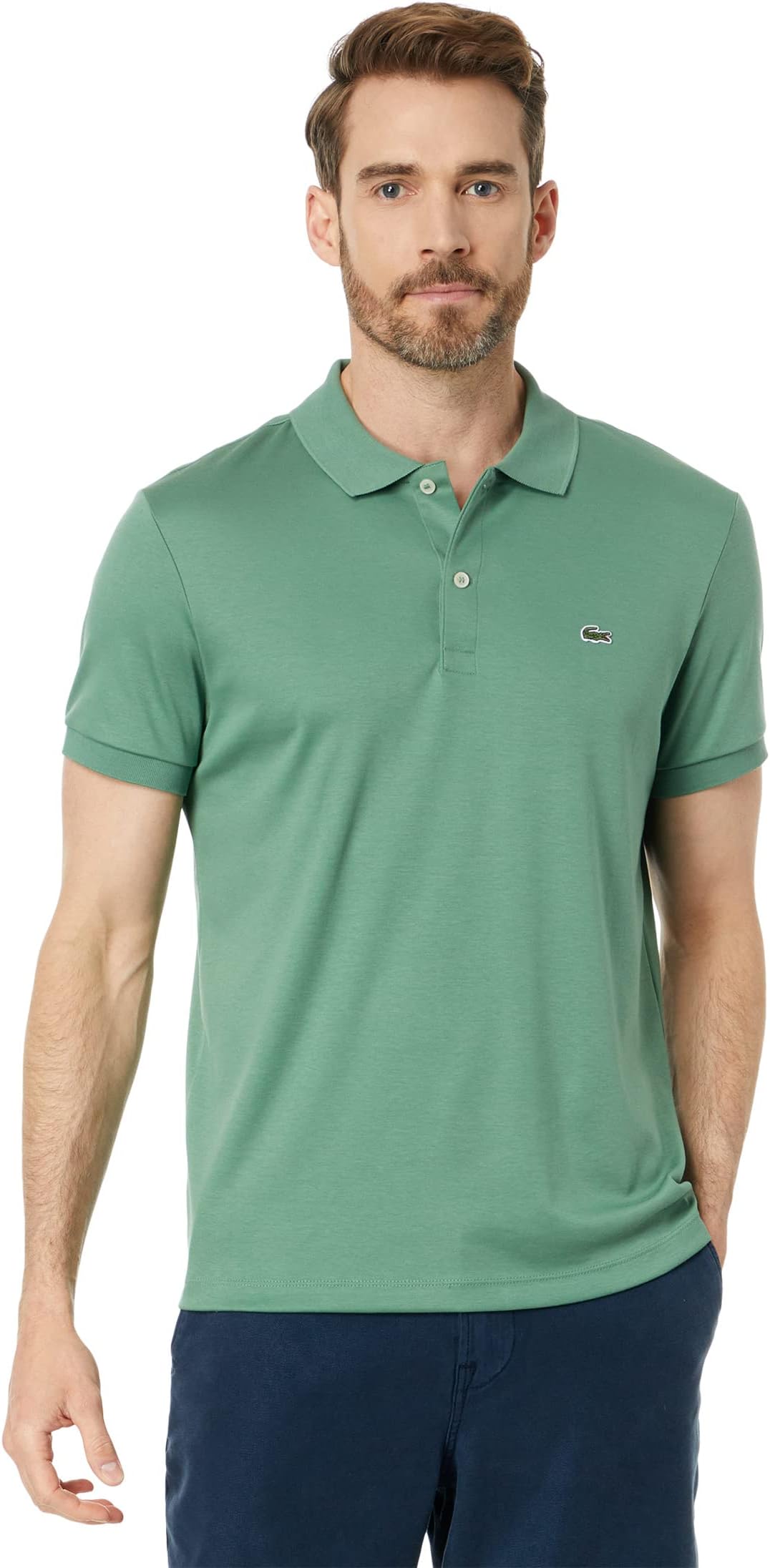 

Рубашка-поло Short Sleeve Jersey Interlock Regular Lacoste, цвет Ash Tree