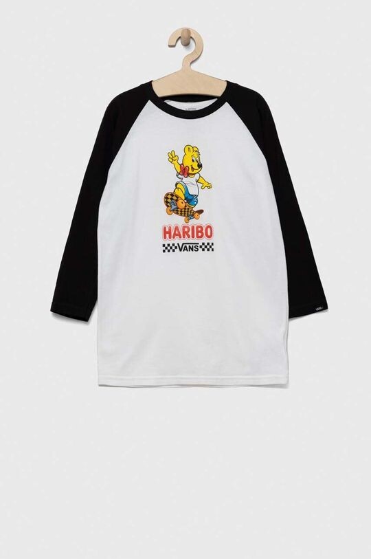 

Детская хлопковая рубашка с длинными рукавами Vans x Haribo, белый