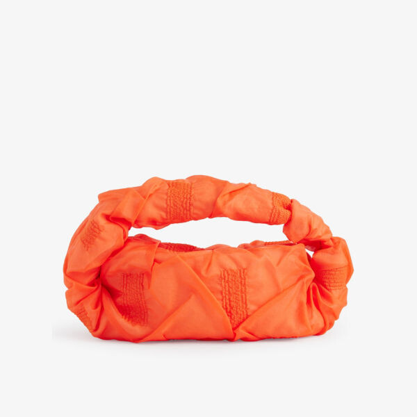 

Квадратная сумка с мятой тюлевой ручкой сверху Issey Miyake, оранжевый