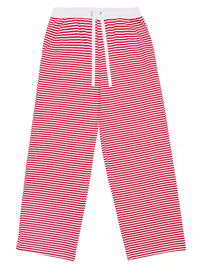 

Пижамные брюки в полоску из джерси Sant And Abel, красный