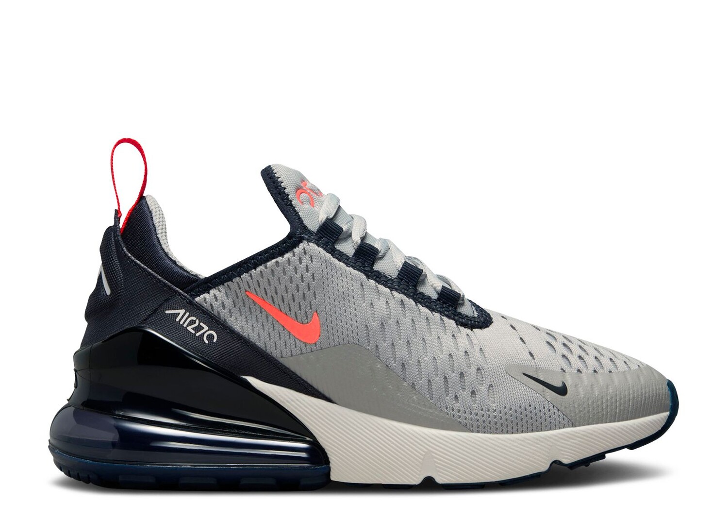 

Кроссовки Nike Air Max 270 Gs 'Light Smoke Grey Dark Obsidian', серый