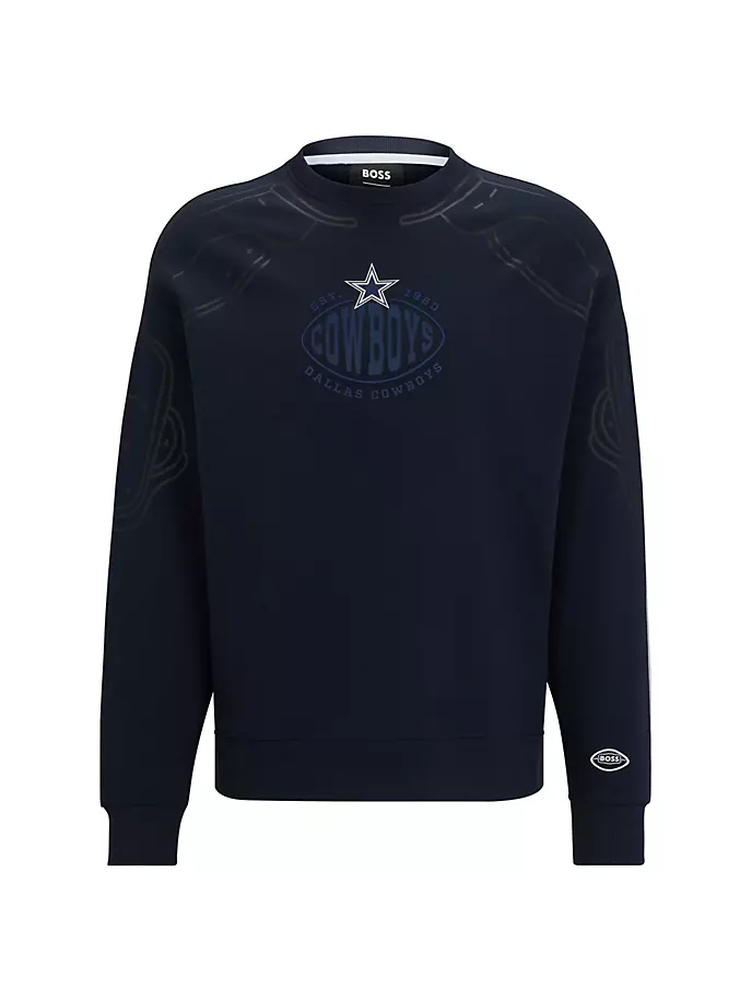 

Толстовка из хлопковой смеси BOSS x NFL с совместным брендингом Boss, цвет cowboys dark blue