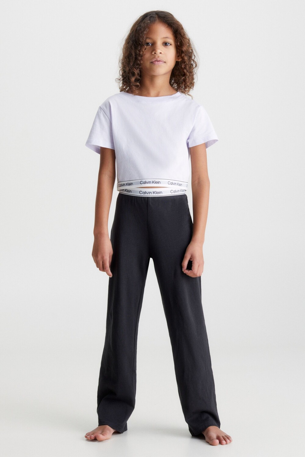 

Пижама Modern для девочек фиолетового цвета из хлопка Calvin Klein, фиолетовый