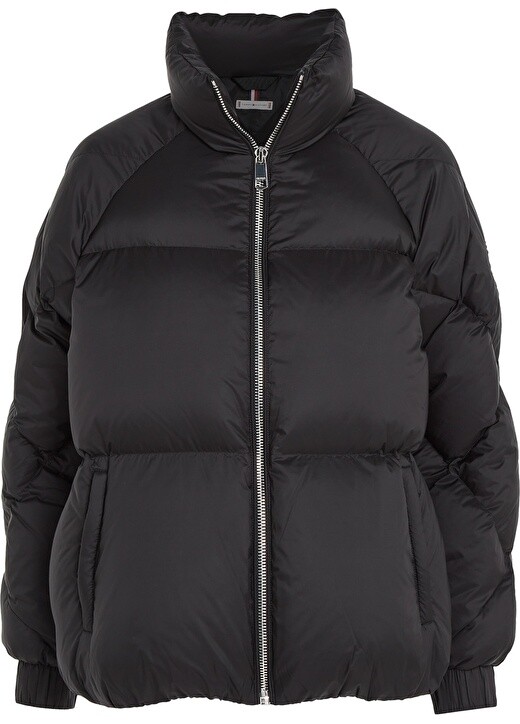 

Черное женское пальто Tommy Hilfiger, Черный