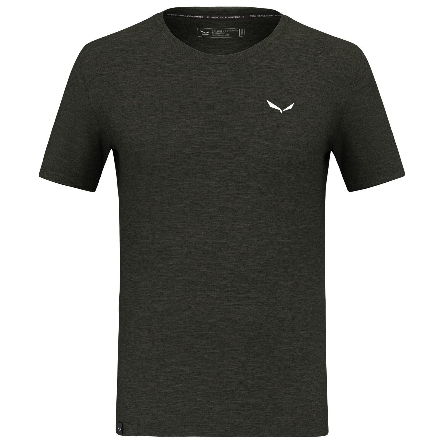 

Рубашка из мериноса Salewa Eagle Minilogo Alpine Merino T Shirt, цвет Dark Olive