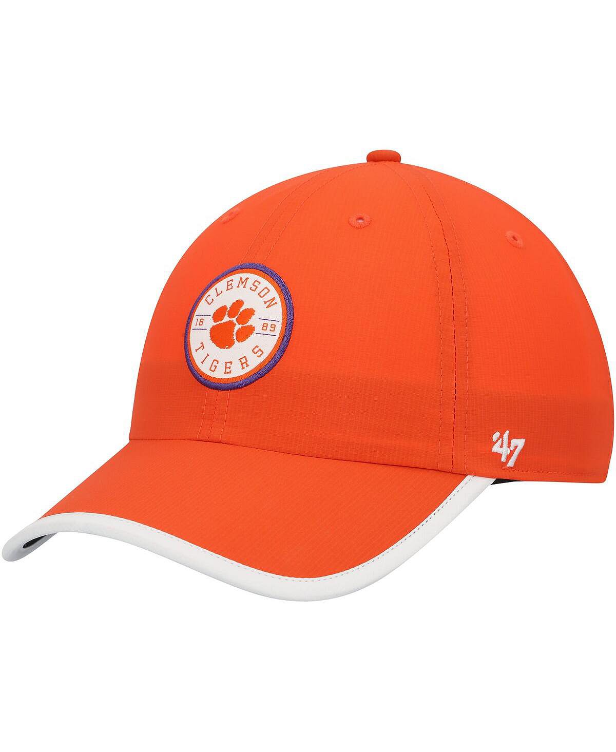 Мужская оранжевая регулируемая шапка Clemson Tigers Microburst Clean Up '47 Brand
