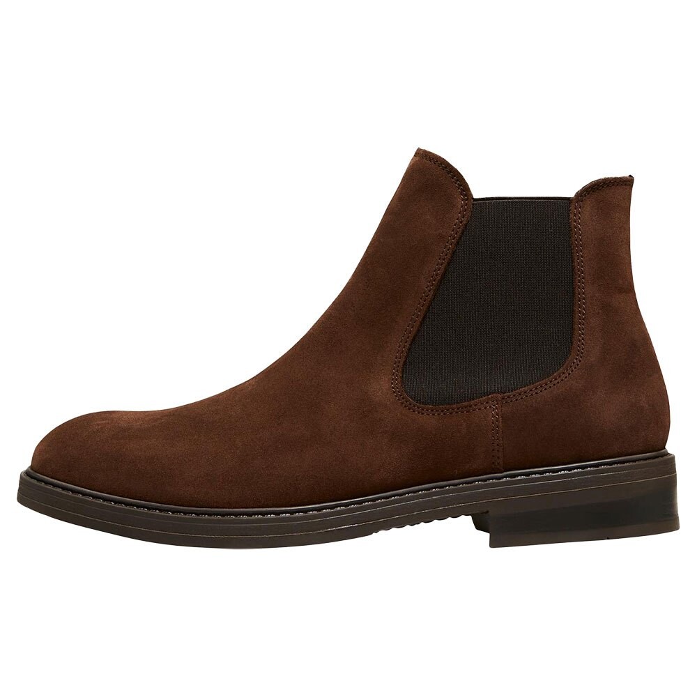 

Ботинки Selected Blake Suede Chelsea, коричневый