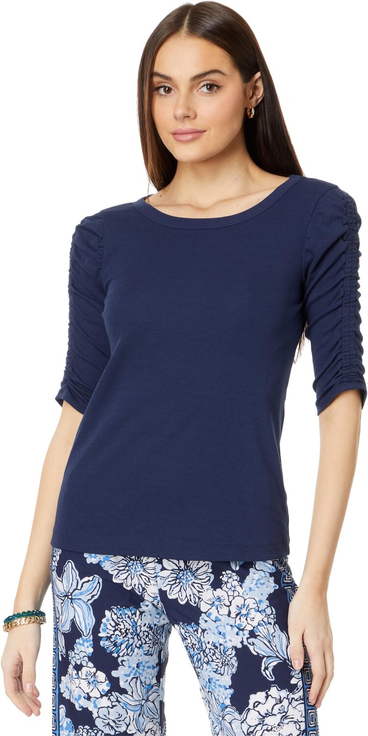 

Топ Lilly Pulitzer Belden Knit Top, цвет Low Tide Navy