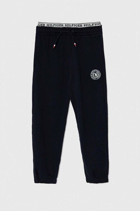 

Детские хлопковые спортивные штаны Tommy Hilfiger, темно-синий