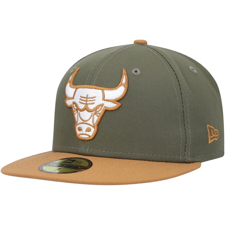 

Бейсболка New Era Chicago Bulls, оливковый