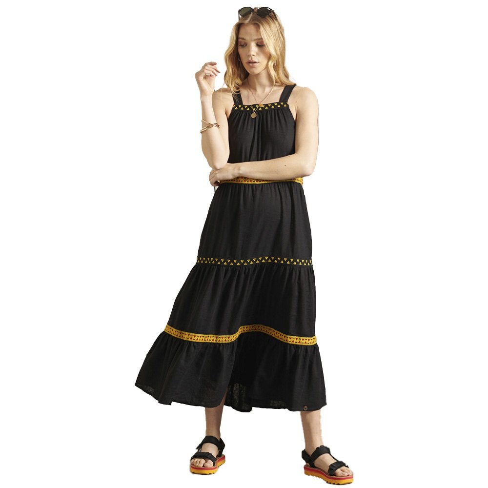 

Платье Superdry Sleeveless Embroidered, черный