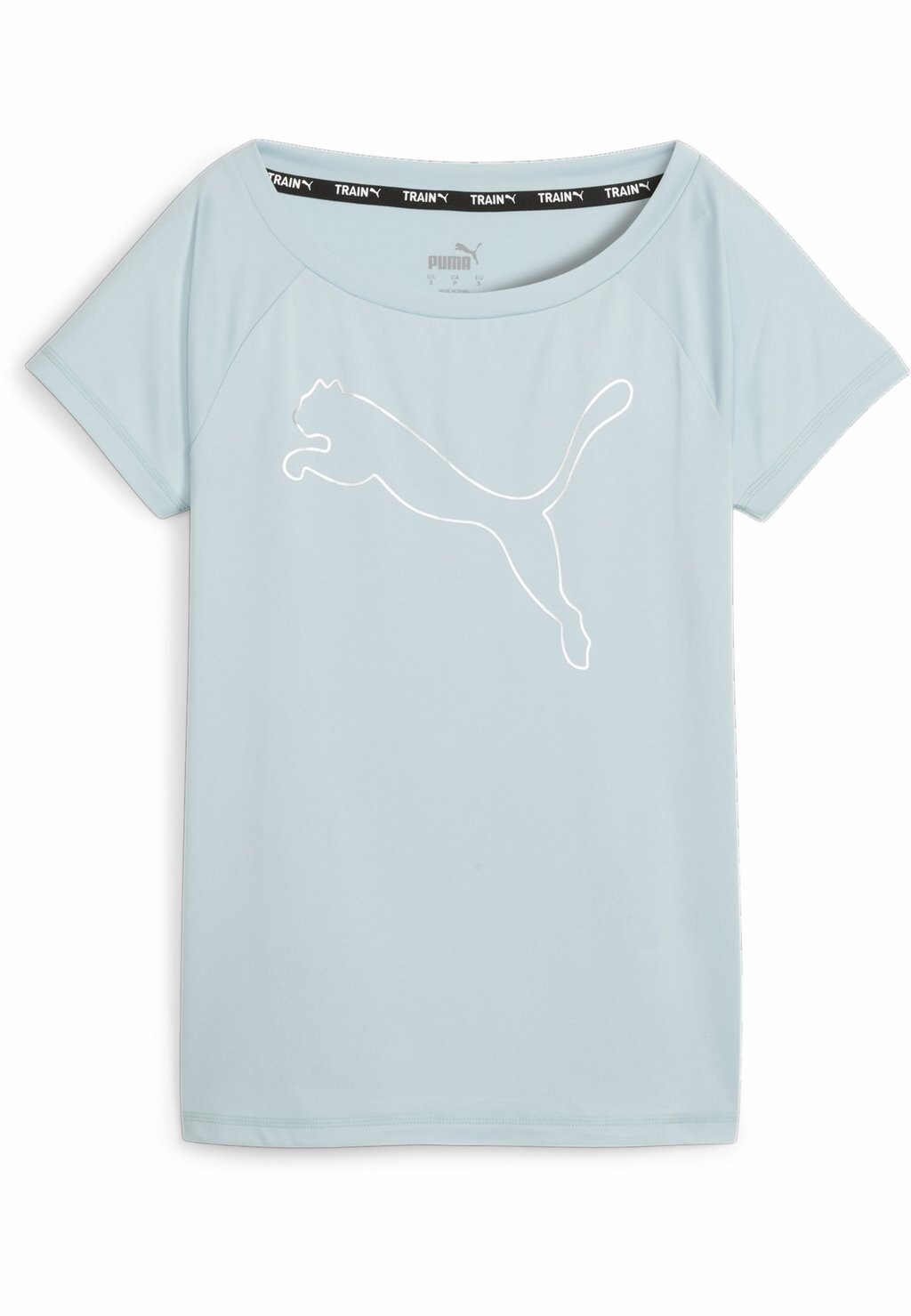 Спортивная футболка TRAIN FAVORITE CAT Puma, цвет turquoise surf спортивная футболка train cat tee puma цвет olive green heather