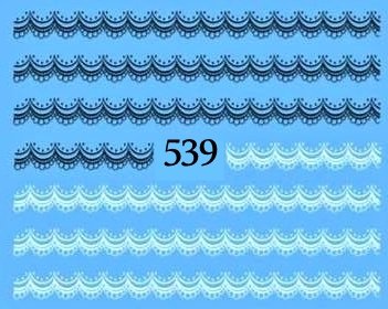 цена Водные наклейки для ногтей - №539, Raisin