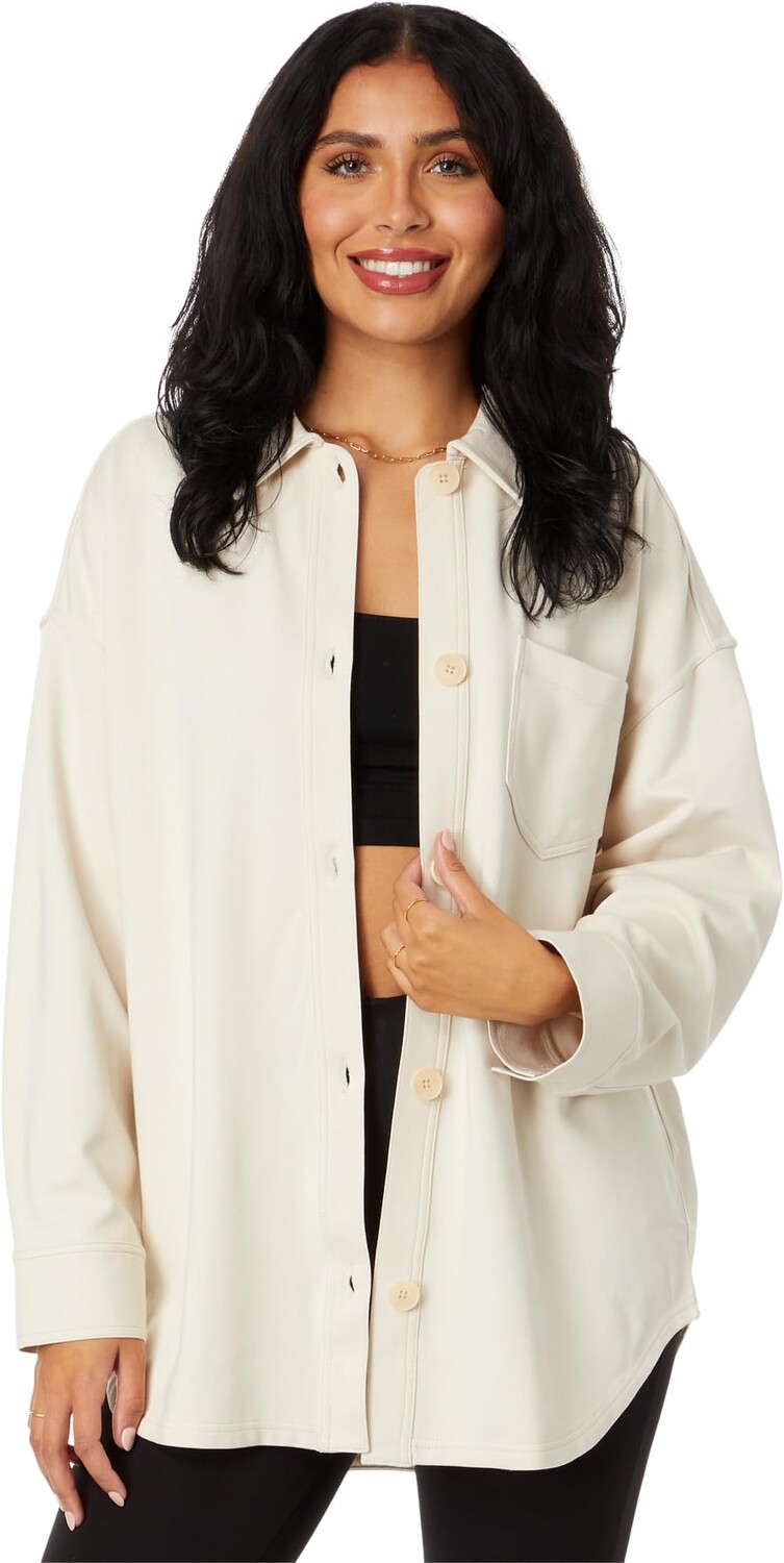 

Куртка Ponte Oversized Shirt Jacket Madewell, цвет Vintage Linen