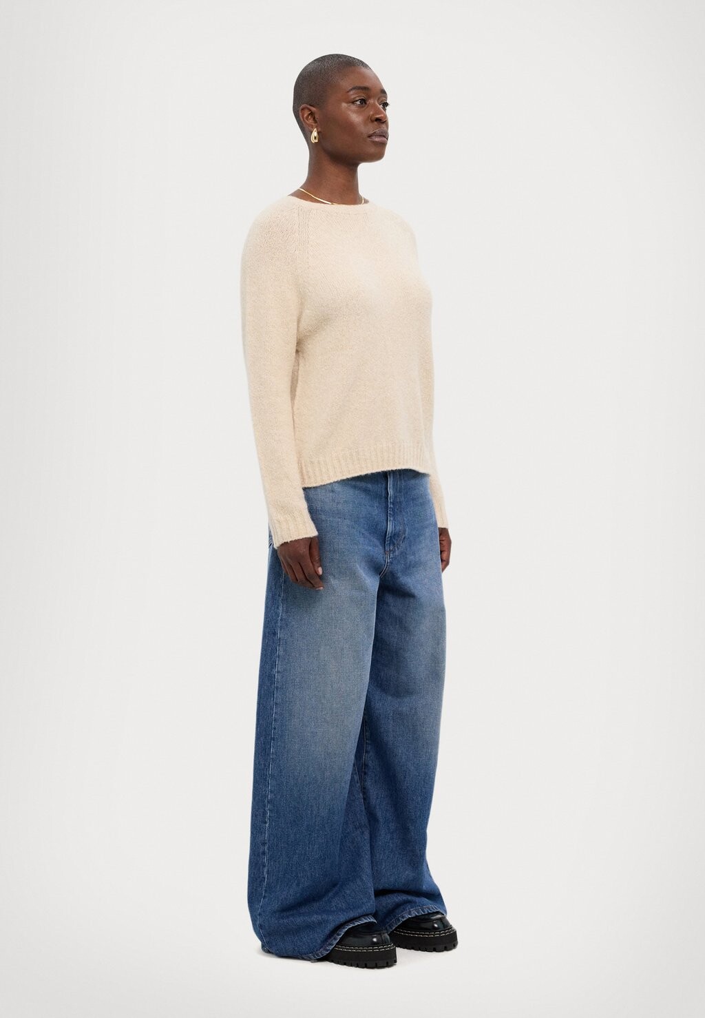 

Вязаный свитер GHIACCI WEEKEND MaxMara, кремовый