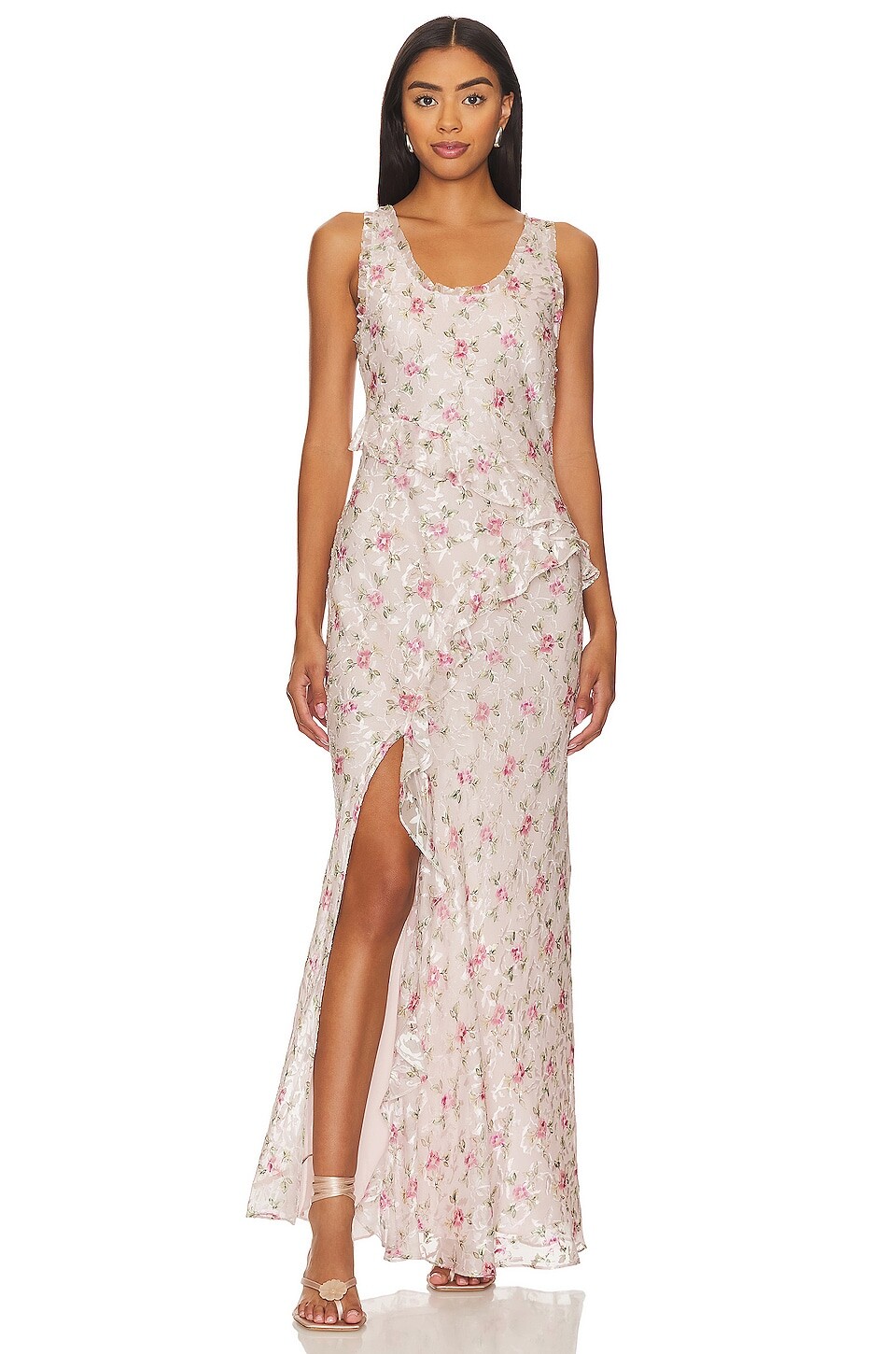 

Платье LoveShackFancy Thisbe, цвет Malibu Sun
