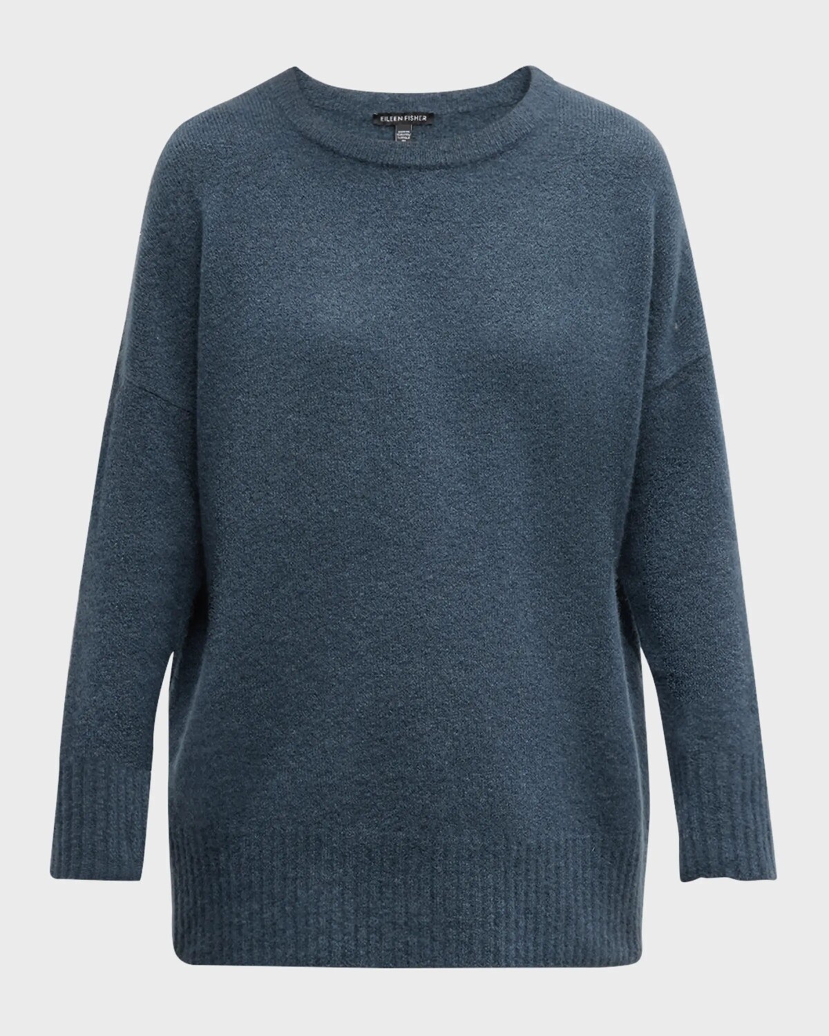 

Свитер из кашемира и шелка-букле Eileen Fisher, цвет Eucalyptus