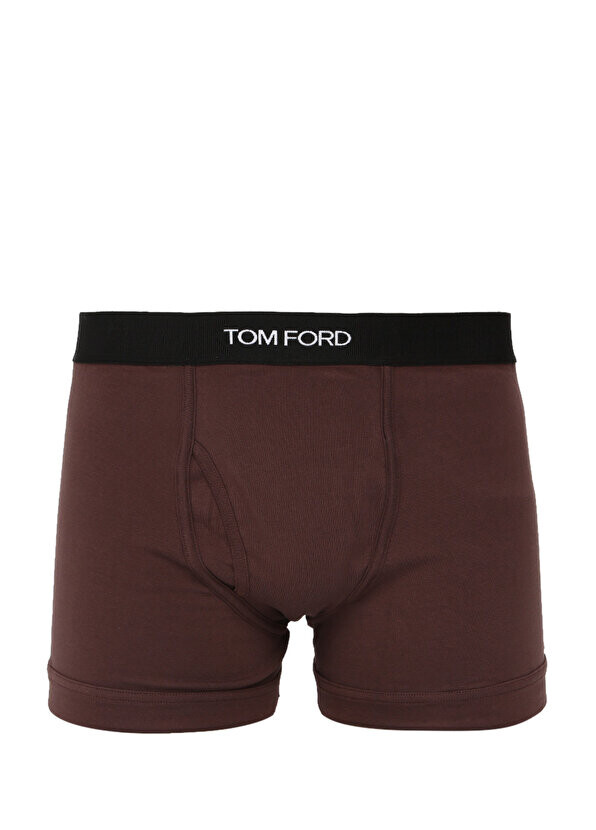 

Коричневые боксеры с черным логотипом Tom Ford