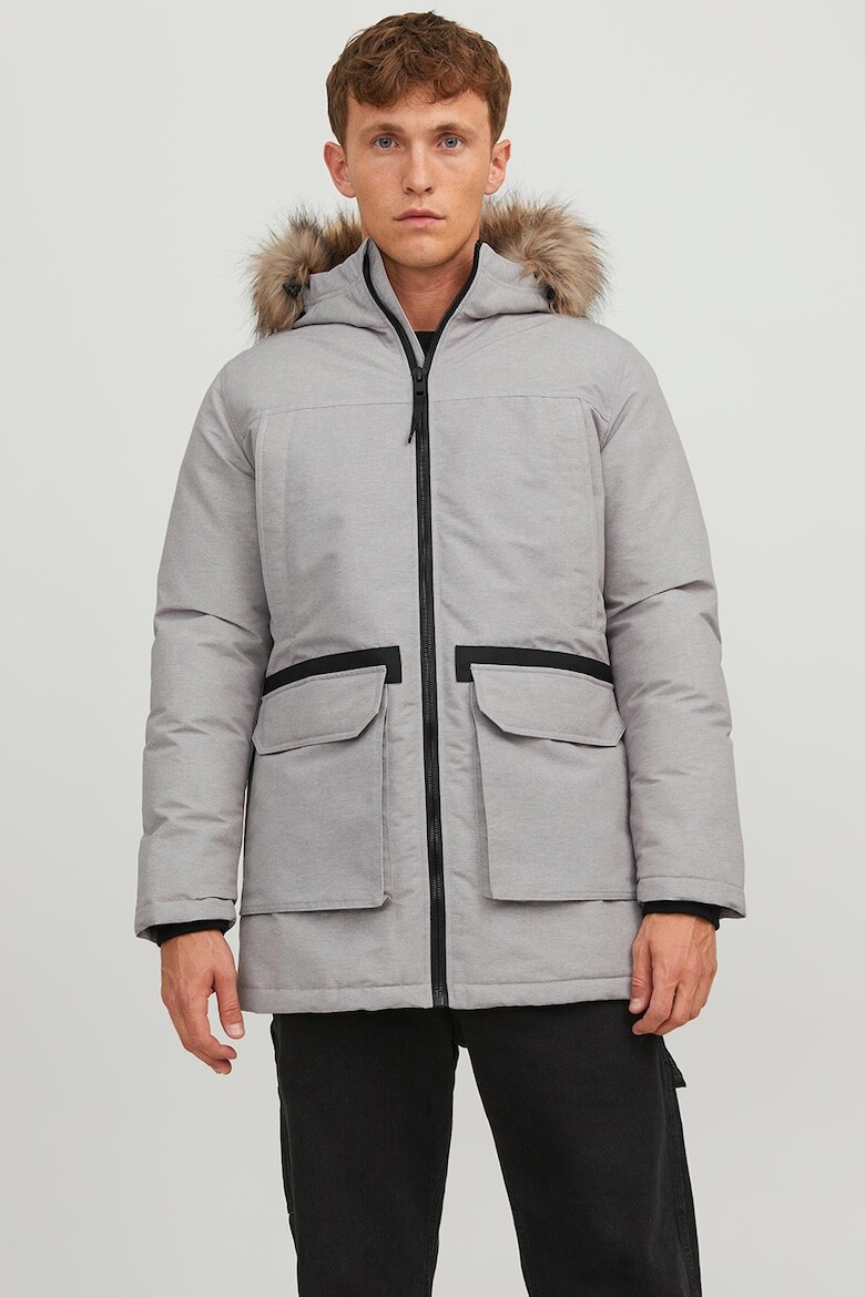 

Зимняя куртка на эко пуху Jack & Jones, серый