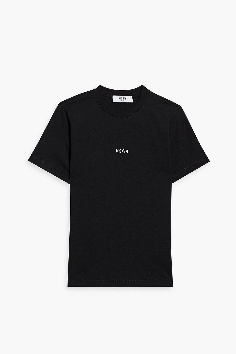 

Футболка из хлопкового джерси с логотипом MSGM, черный