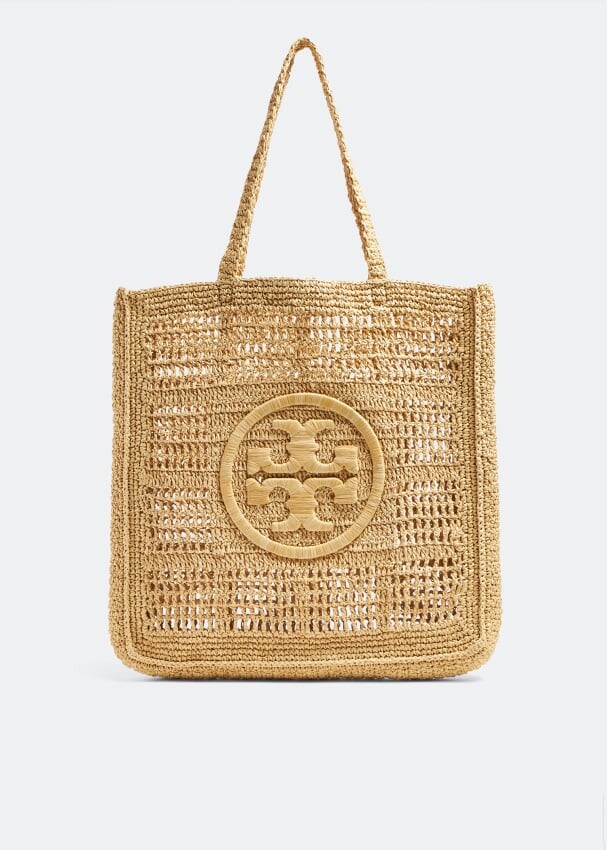 Сумка-тоут Tory Burch Ella Hand-Crocheted, бежевый