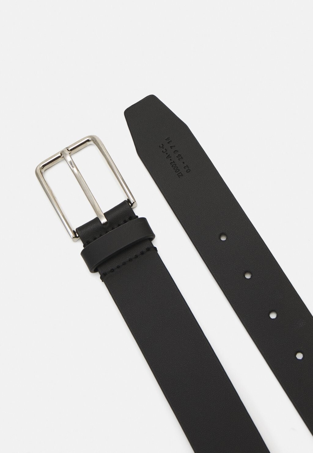 

Ремень Leather Unisex Zign, черный/серебристый