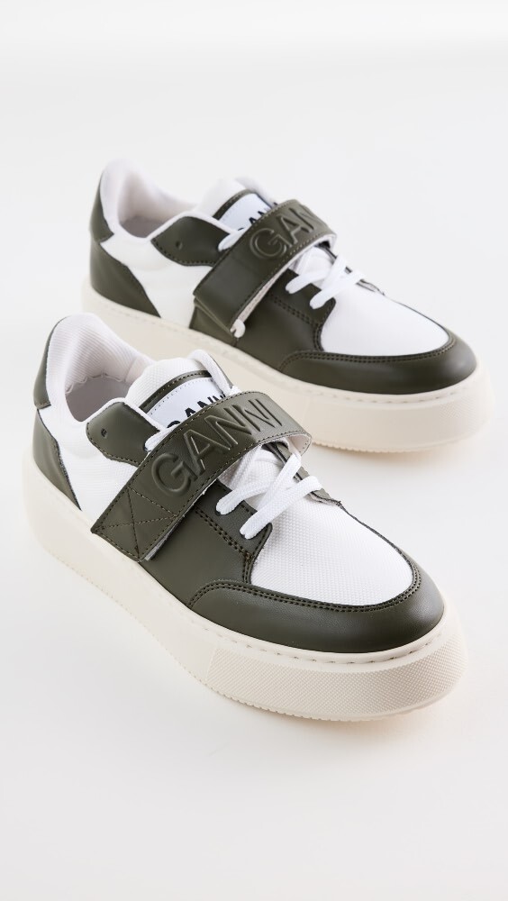 

Кроссовки GANNI Sporty Mix Cupsole Low Top Velcro