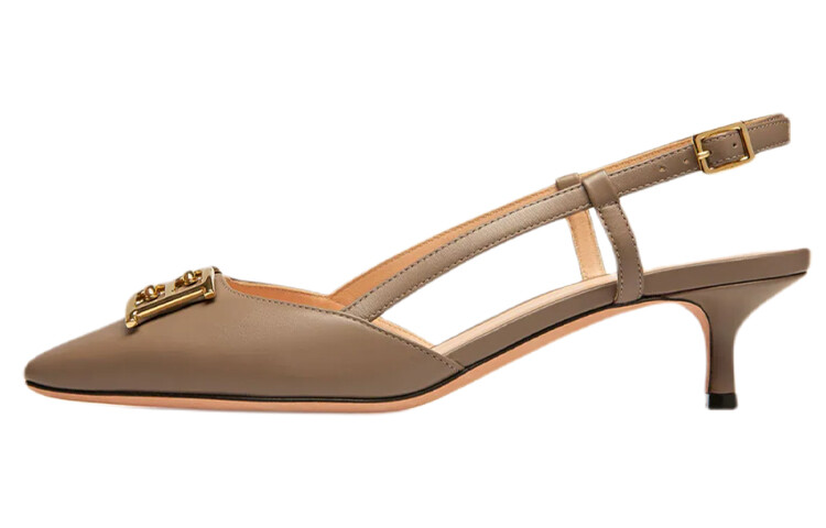 

Высокие каблуки женские серо-коричневые Bally