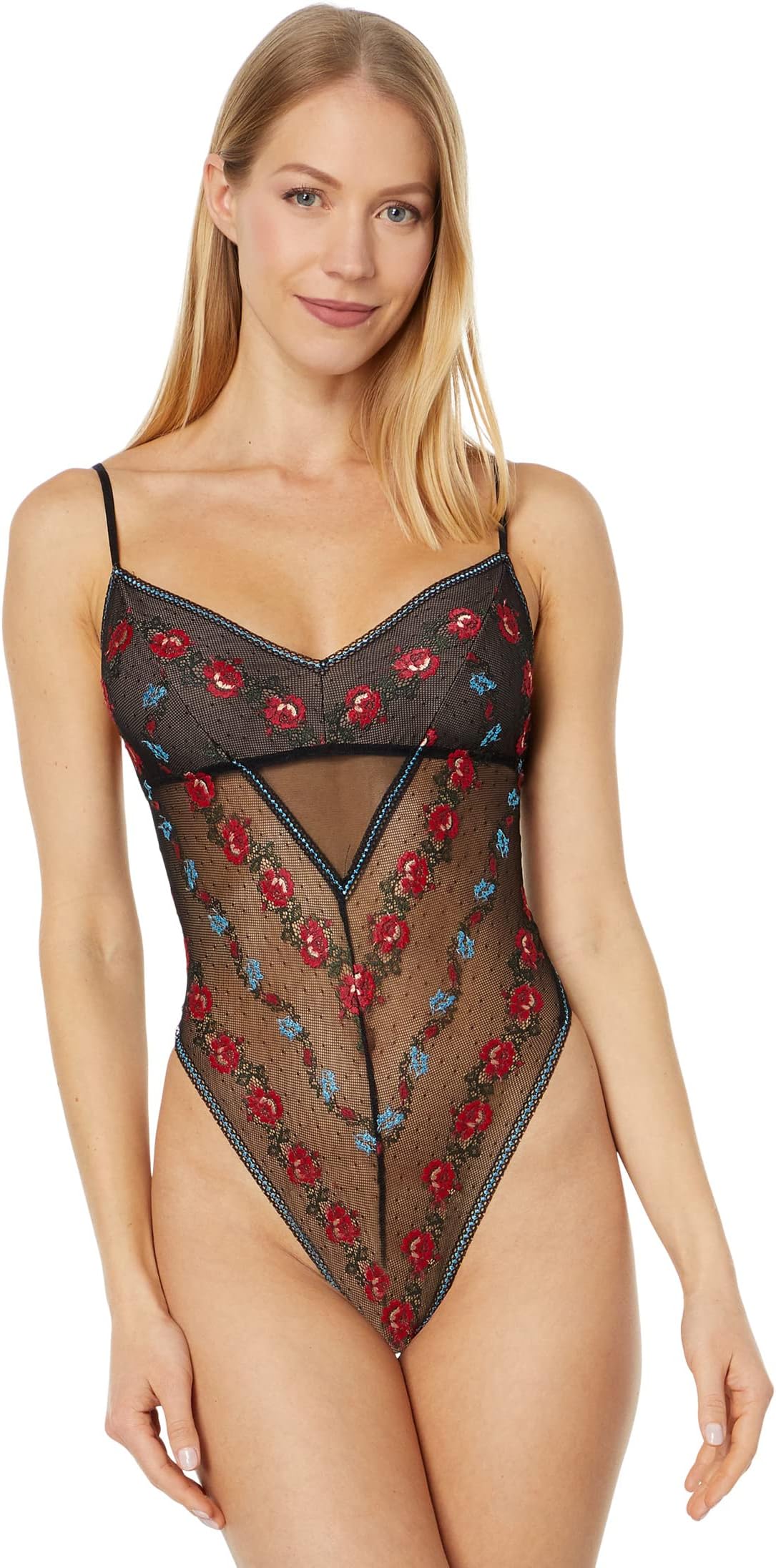 Боди Beatrix Embroidered Chevron Body Only Hearts, цвет Embroidered Roses