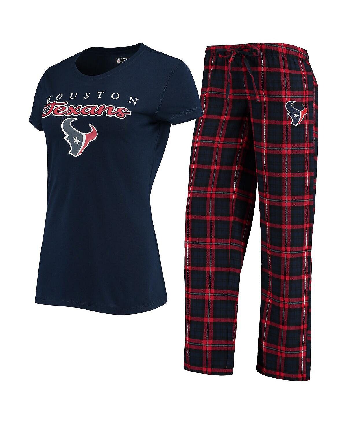 

Женский темно-синий, красный комплект из футболки и брюк с логотипом Houston Texans Concepts Sport