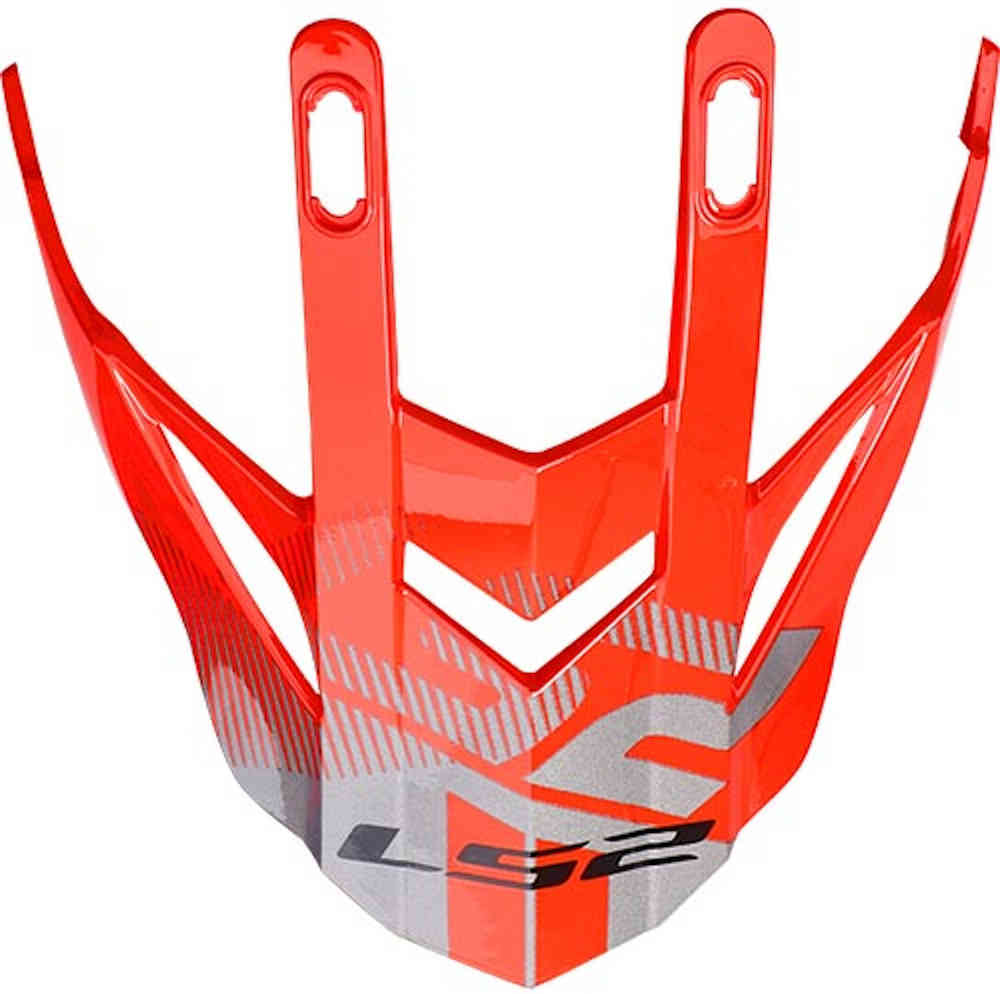 MX436 Пик шлема пионера LS2, серый/красный цена и фото