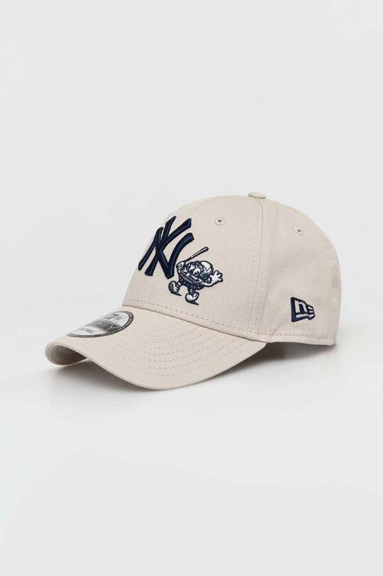 

Хлопковая бейсболка New Era, бежевый