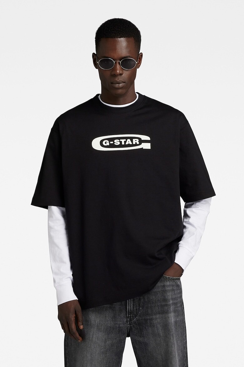 

Футболка из органического хлопка с логотипом G-Star Raw, черный