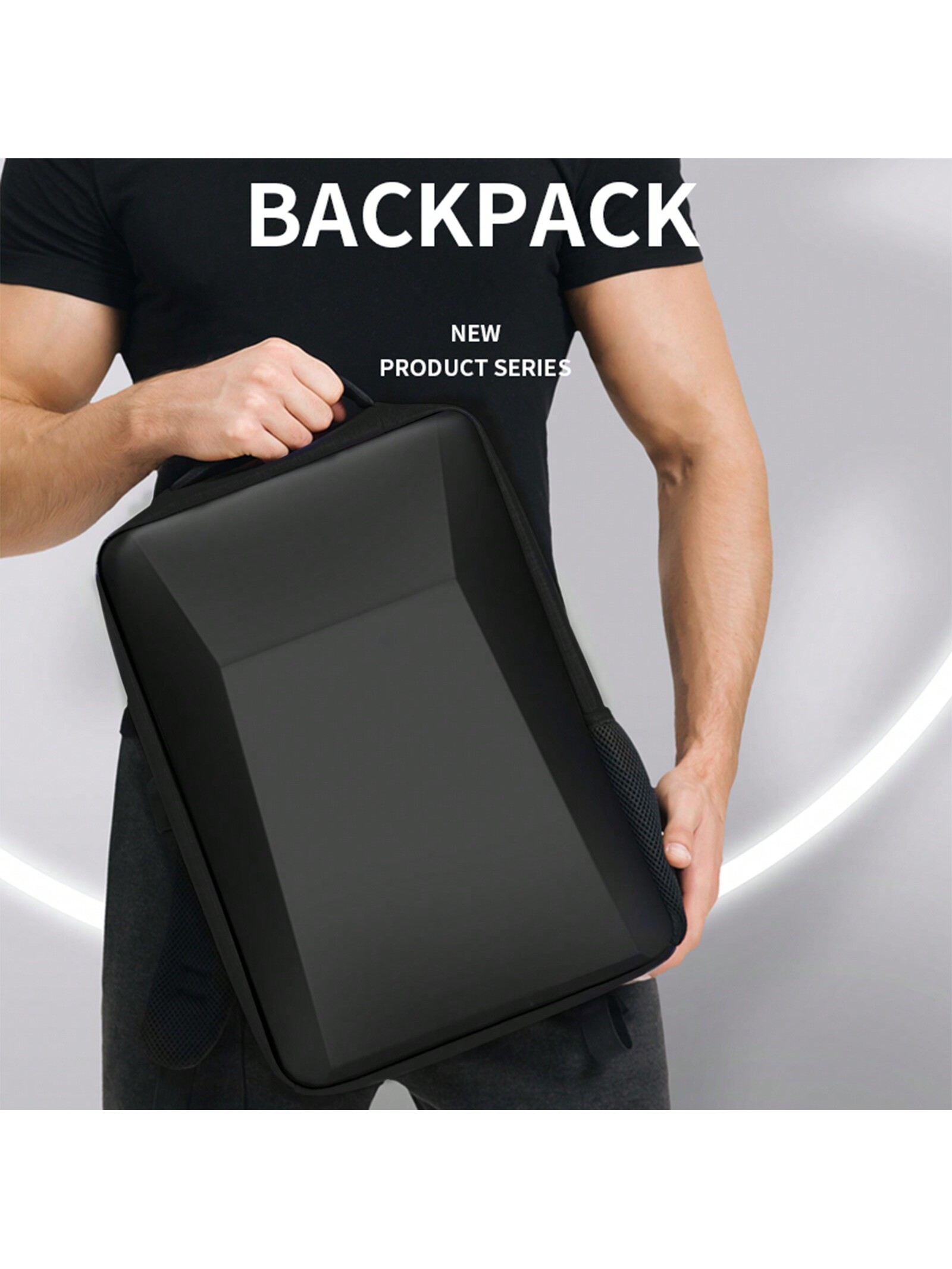 Мужской дорожный рюкзак Solim Hardshell, черный многофункциональный рюкзак для ноутбука 15 6 дюйма с защитой от кражи водонепроницаемый дорожный рюкзак с usb зарядкой студенческая сумка