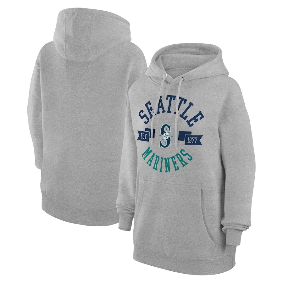

Пуловер с капюшоном G-III 4Her by Carl Banks Seattle Mariners, серый