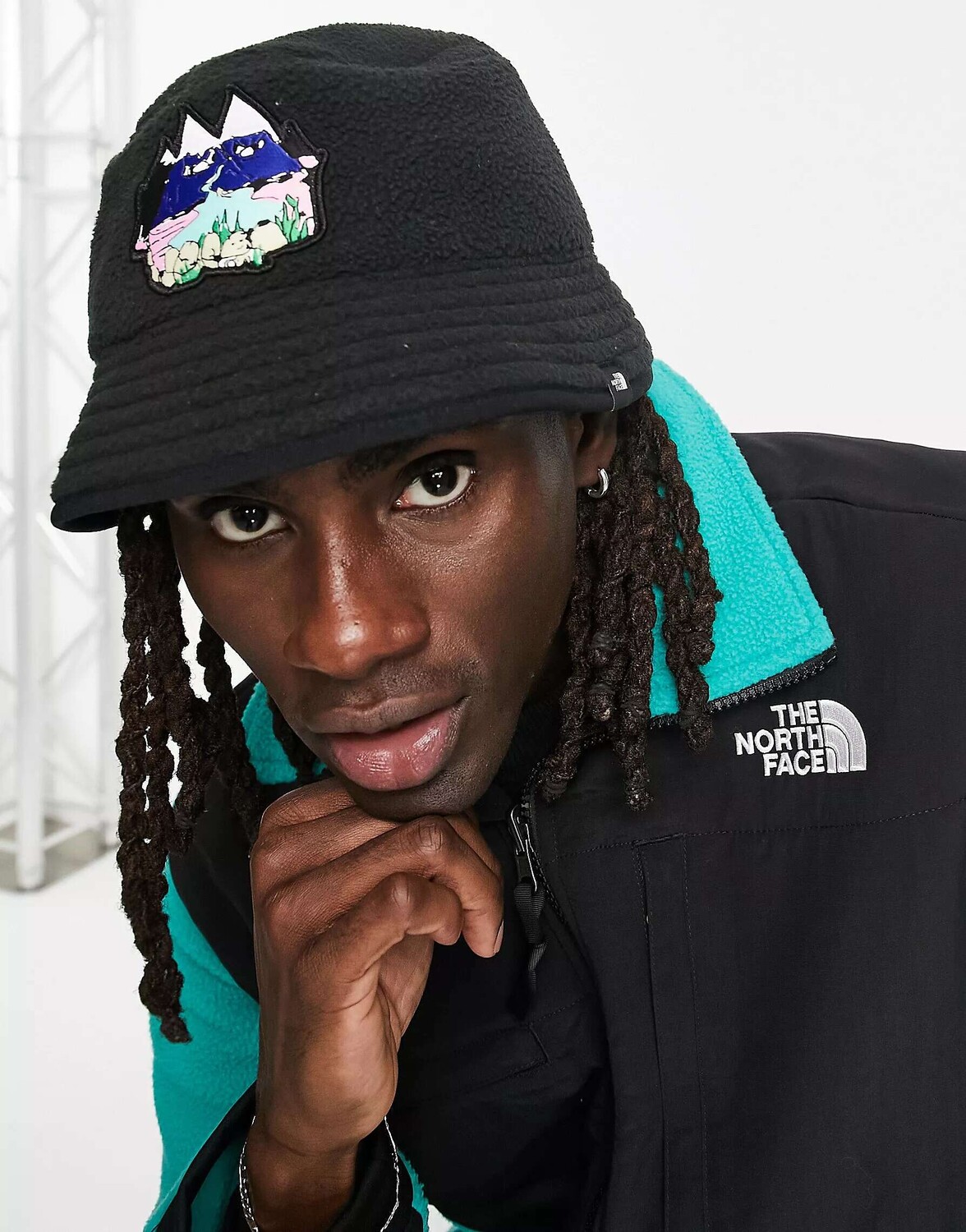 

Черная флисовая шляпа-ведро The North Face x Alfie Kungu Fleeski