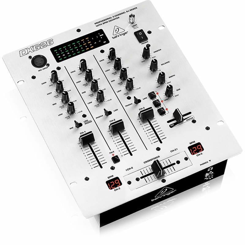 Микшер Behringer Pro Mixer DX626 3-Channel DJ Mixer behringer djx900usb pro mixer